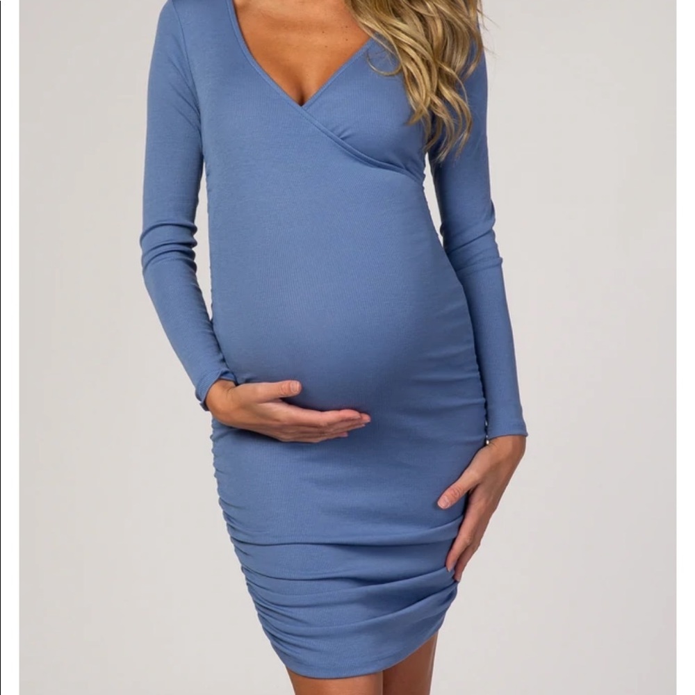 Pink Blush Maternity Dress